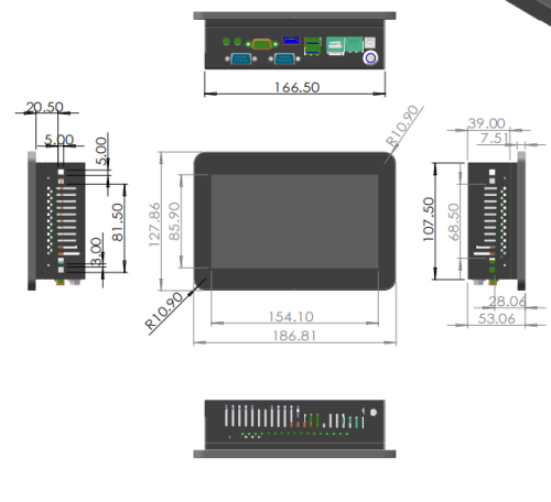 康工触控一体机KG-HMI70-24MT-V4.4 485